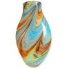 Vaso in Vetro di Murano Shura H-32 cm  Artigianale Pezzo Unico Certificato